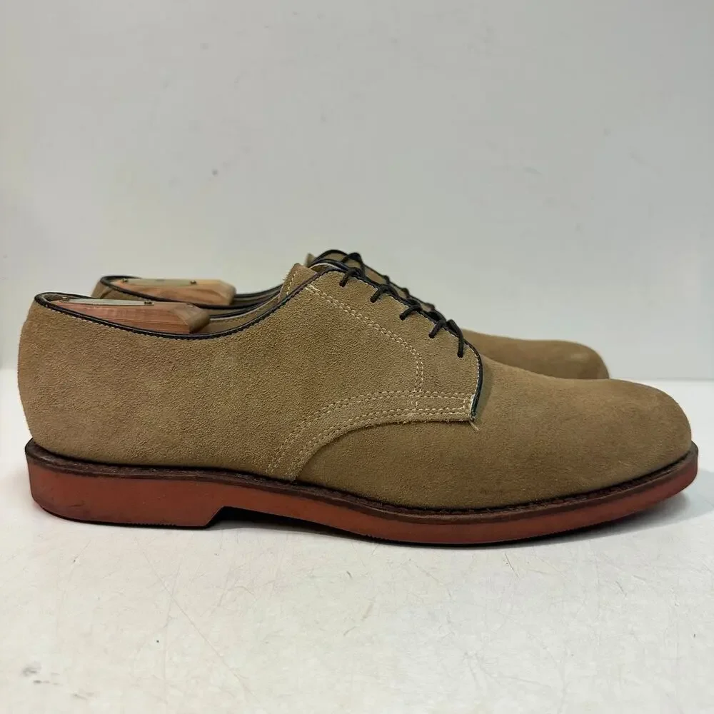VERY GOOD Rancourt & Co. x Cole Haan Suede Bucks Plain Toe Bluchers USA 11 D
